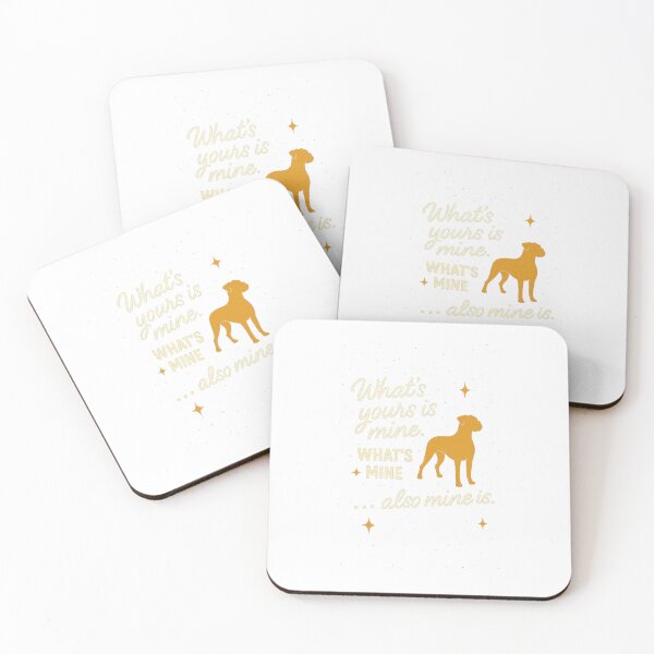 Item preview, What’s Yours Is Mine – Sassy Boxer Quote with Sparkle (Transparent) designed and sold by HonorTheBoxer.