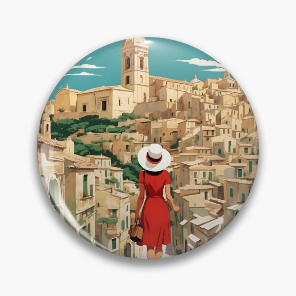 Item preview, Ragusa Italy Vintage Poster Tourism  designed and sold by TravelersGems.