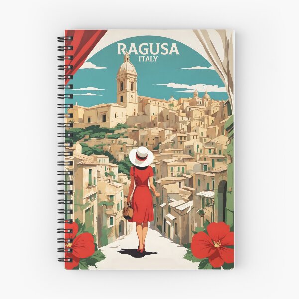 Item preview, Ragusa Italy Vintage Poster Tourism  designed and sold by TravelersGems.