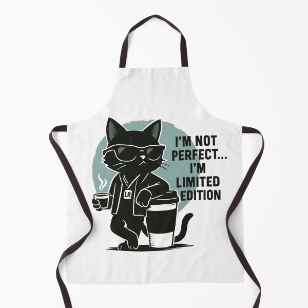 Item preview, Cool Black Cat Coffee Quote – “I’m Not Perfect, I’m Limited Edition” | Funny Cat Lover T-Shirt & Mug designed and sold by LittleRags.