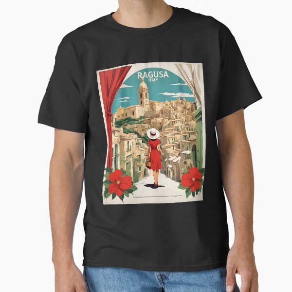 Item preview, Ragusa Italy Vintage Poster Tourism  designed and sold by TravelersGems.