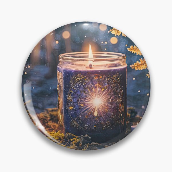 Item preview, Autumn Equinox Inspired Mabon Candle in Nature Fall Colors designed and sold by Stephanie Laird.