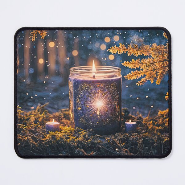 Item preview, Autumn Equinox Inspired Mabon Candle in Nature Fall Colors designed and sold by Stephanie Laird.