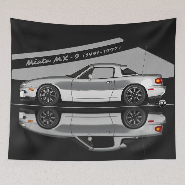 Item preview, Miata - MX-5 NA 1991-1997 (Silverstone mica) - Pure 90s Roadster Joy designed and sold by Azaziel.