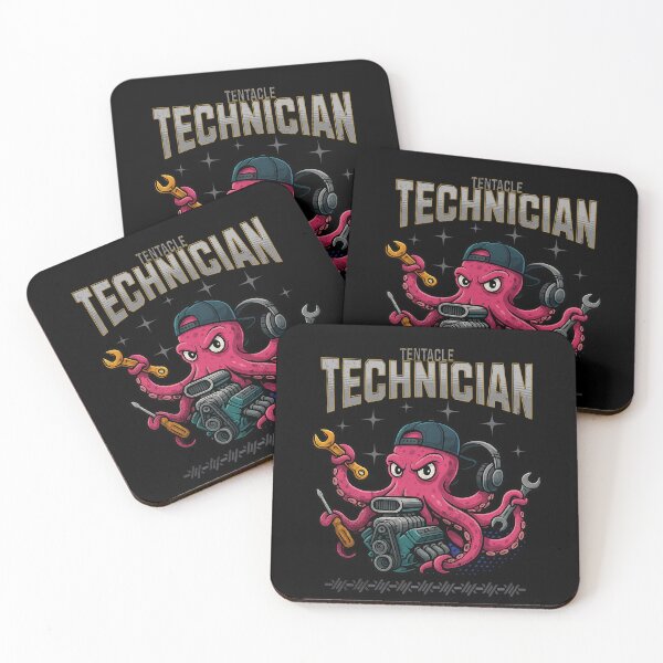 Item preview, Tentacle Technician Funny Octopus Mechanic Racing  designed and sold by CarantinedChaos.