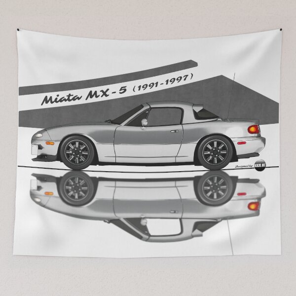 Item preview, Miata - MX-5 NA 1991-1997 (Silverstone mica) - Pure 90s Roadster Joy designed and sold by Azaziel.