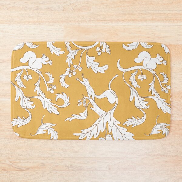 Item preview, Squirrels and Acorns (Ochre) designed and sold by RinaRozsas.
