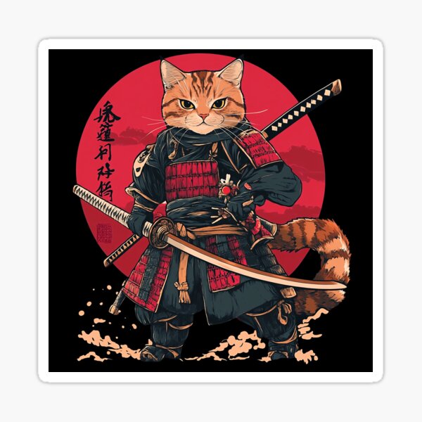 Item preview, Cat Samurai Japan designed and sold by keytee.