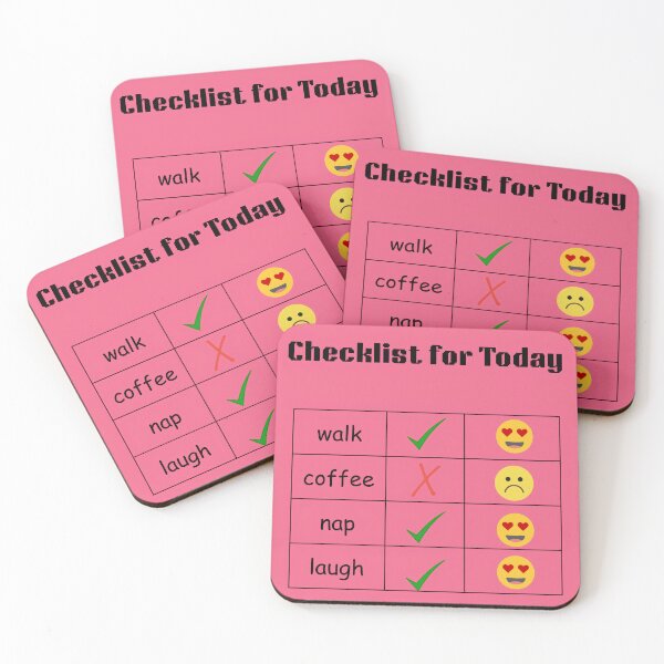 Item preview, Checklist for today - Cute Daily Mood Tracker designed and sold by Avyayaworld.