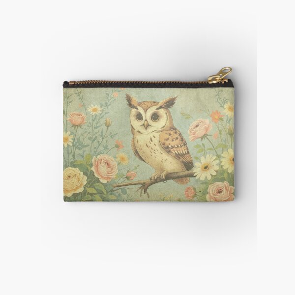 Item preview, Vintage Owl and Flowers designed and sold by CraftyWords.