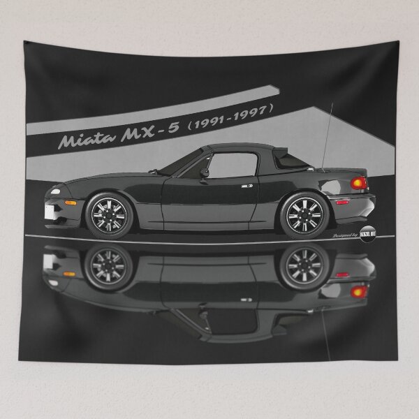 Item preview, Miata - MX-5 NA 1991-1997 (Brilliant black) - Pure 90s Roadster Joy designed and sold by Azaziel.