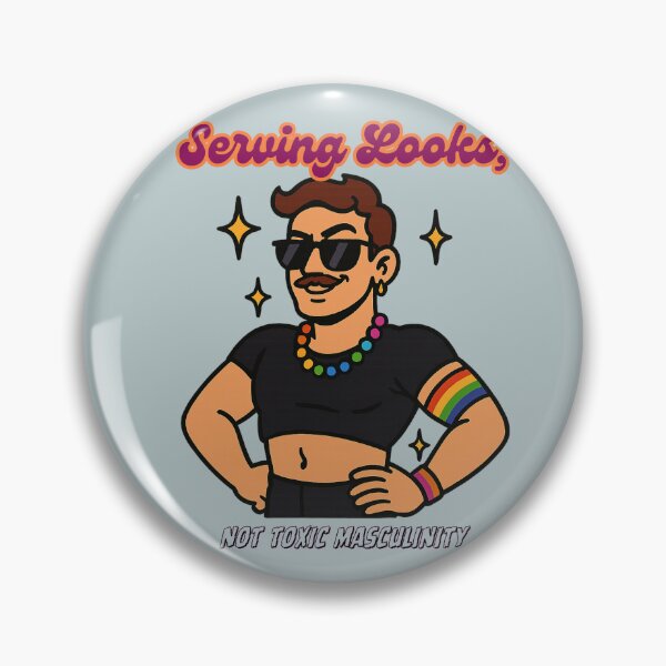 Item preview, Proud Gay Icon Serving Queer Confidence designed and sold by MetaMuralStudio.