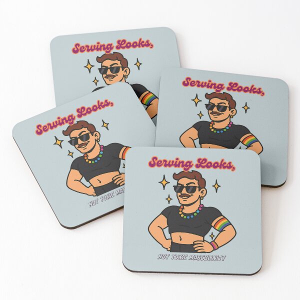 Item preview, Proud Gay Icon Serving Queer Confidence designed and sold by MetaMuralStudio.