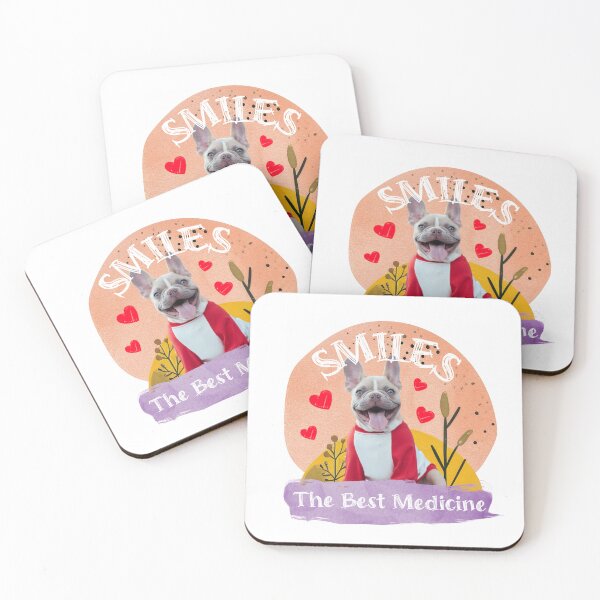 Item preview, Smiling Dog: Smiles - The Best Medicine | Positive Vibes & Stress Relief designed and sold by KaysUplifting.