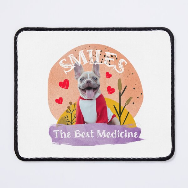 Item preview, Smiling Dog: Smiles - The Best Medicine | Positive Vibes & Stress Relief designed and sold by KaysUplifting.