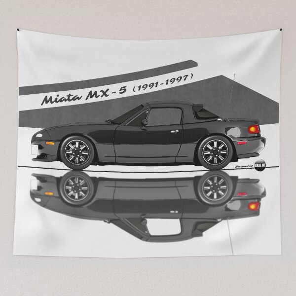 Item preview, Miata - MX-5 NA 1991-1997 (Brilliant black) - Pure 90s Roadster Joy designed and sold by Azaziel.