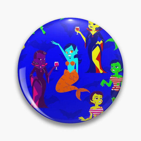Item preview,  halloween monster mermaid vampire zombie girls designed and sold by Gossip Rag.
