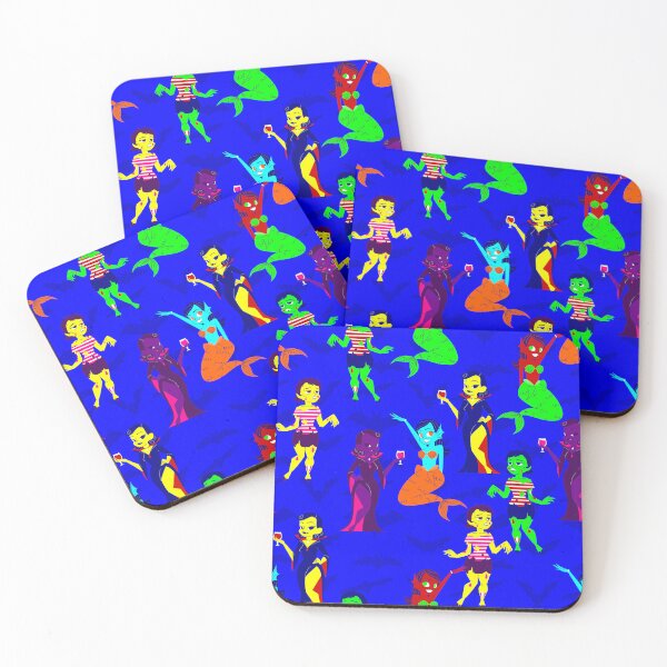 Item preview,  halloween monster mermaid vampire zombie girls designed and sold by Gossip Rag.