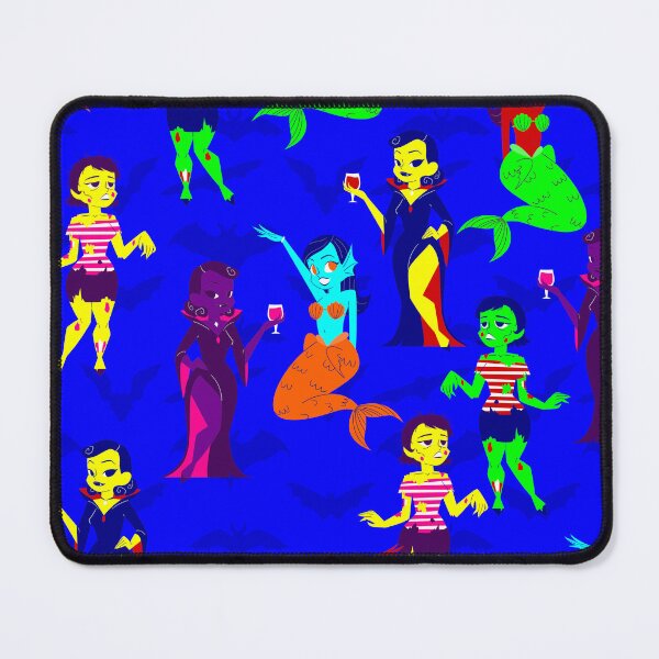 Item preview, halloween monster mermaid vampire zombie girls designed and sold by Gossip Rag.