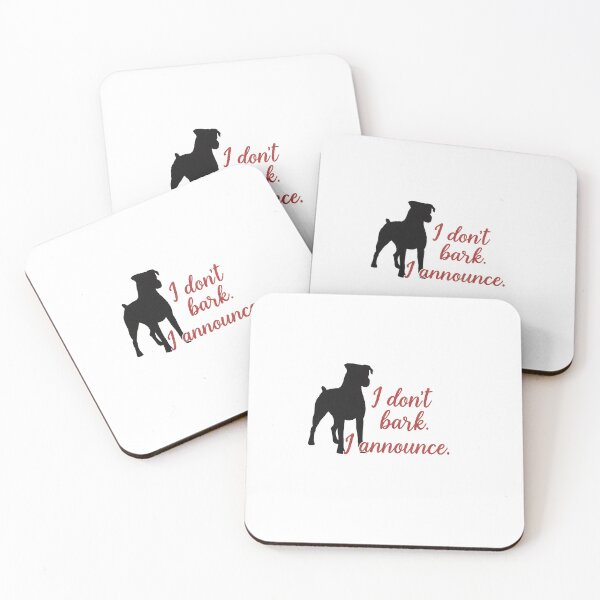 Item preview, I Don’t Bark. I Announce. – Proud Boxer Dog Quote with Sparkle designed and sold by HonorTheBoxer.