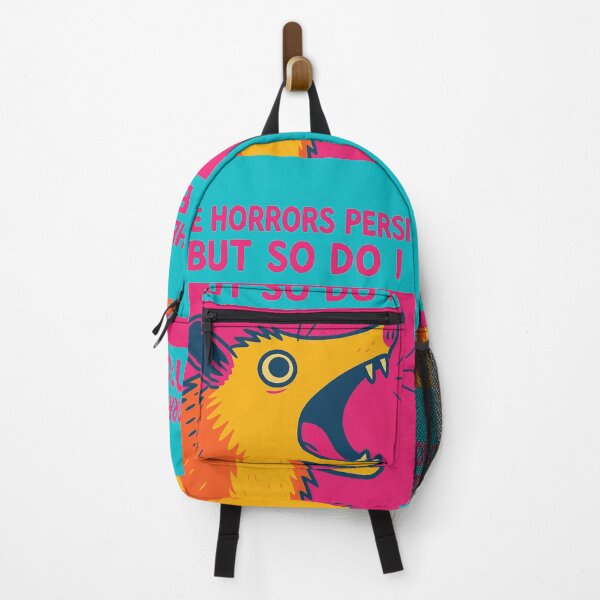Item preview, The horrors persist, but so do I possum pop art teal designed and sold by OpenArt.