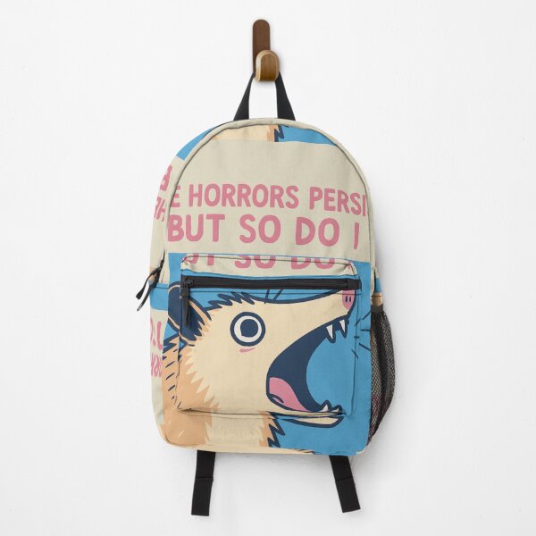 Item preview, The horrors persist, but so do I possum pop art taupe designed and sold by OpenArt.