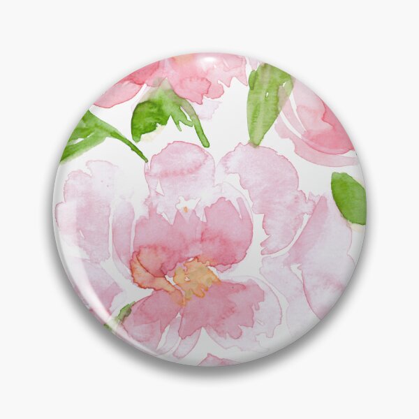 Artikelvorschau, Rosa Pfingstrosenstrauß Aquarell entworfen und verkauft von Code4Designs.