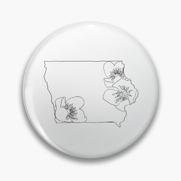 Item preview, State of Iowa with state flower designed and sold by 14timeartist.