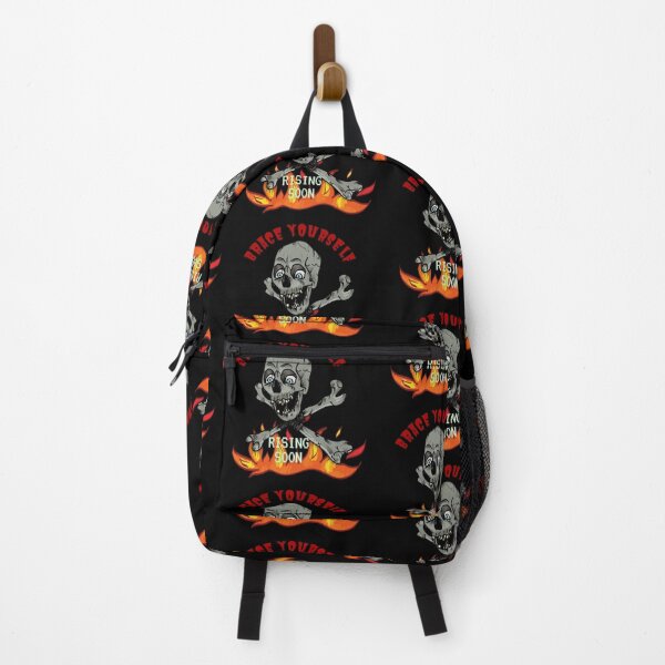 Item preview, Brace Yourself – Pixel Horror Skull on Fire designed and sold by DiscVenture.