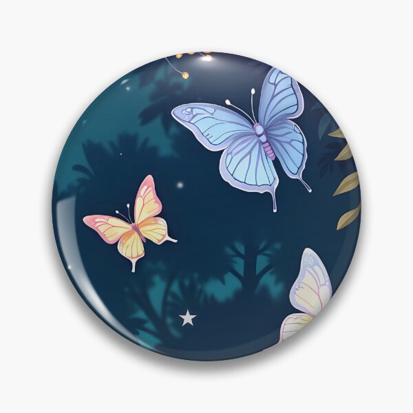 Item preview, Magical starry night forest witch butterflies and wild flowers  - dark fairycore garden fairy house girly girls designed and sold by Fantasy Cache.