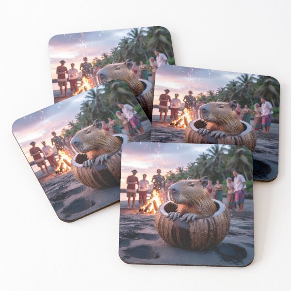 Item preview, Capibarello in the Coconut – Burballoni Luliloli Meme Scene designed and sold by EmeraldeaArt.