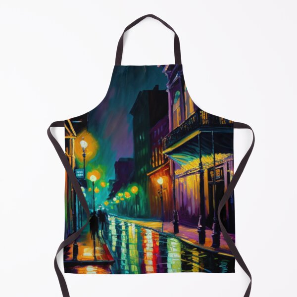 Item preview, Bourbon Street Art Print - Moody New Orleans Night Oil Painting Style designed and sold by GSizzle1.