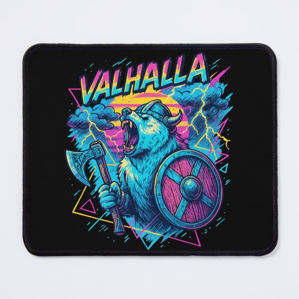 Item preview, Polar Bear Viking Valhalla Norse Retro designed and sold by TomFrontierArt.