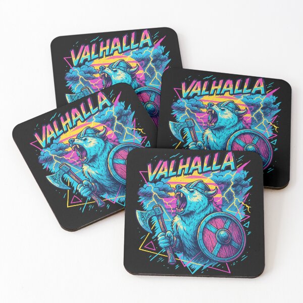 Item preview, Polar Bear Viking Valhalla Norse Retro designed and sold by TomFrontierArt.
