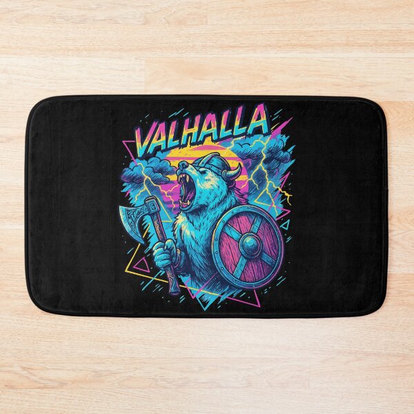 Item preview, Polar Bear Viking Valhalla Norse Retro designed and sold by TomFrontierArt.