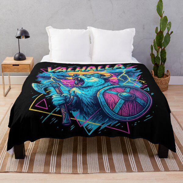 Item preview, Polar Bear Viking Valhalla Norse Retro designed and sold by TomFrontierArt.