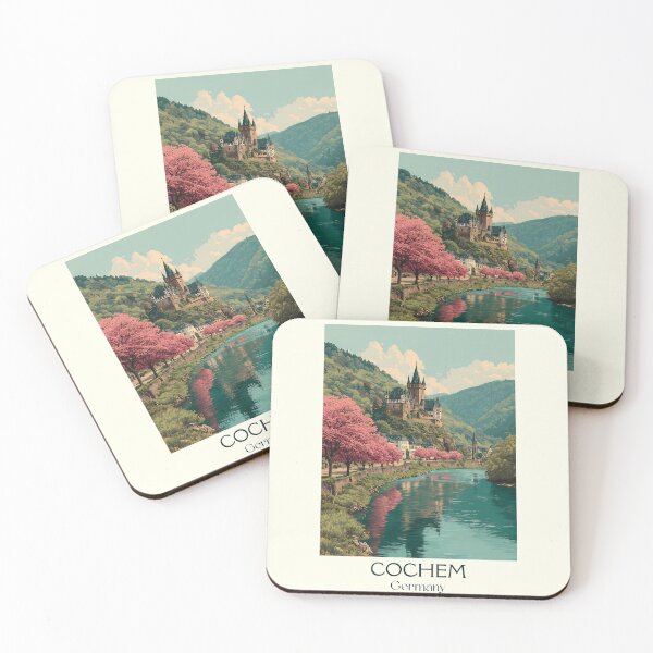Item preview, Cochem Germany Poster – Vintage Moselle River Town Travel Art designed and sold by TuncGK.