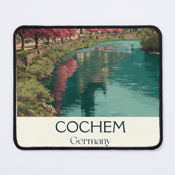 Item preview, Cochem Germany Poster – Vintage Moselle River Town Travel Art designed and sold by TuncGK.