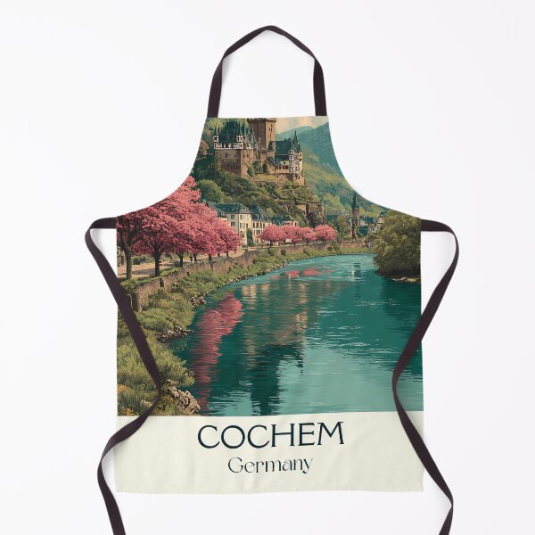 Item preview, Cochem Germany Poster – Vintage Moselle River Town Travel Art designed and sold by TuncGK.