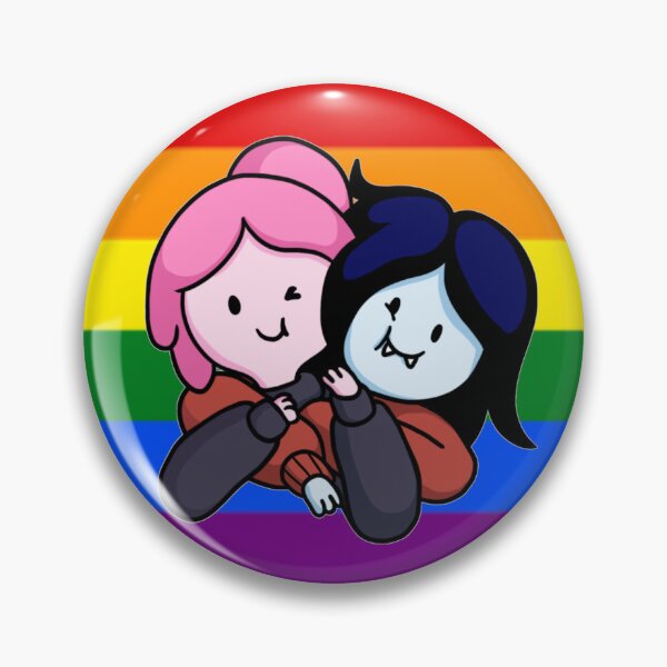 Artikel-Vorschau von Marceline und Bubblegum Regenbogen-Pride-Flagge, designt und verkauft von carpe diem doodles.