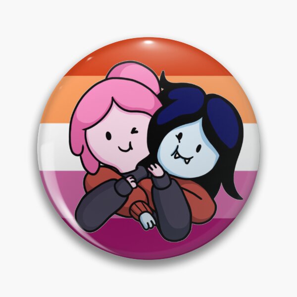 Artikel-Vorschau von Marceline und Bubblegum Lesben-Pride-Flagge, designt und verkauft von carpe diem doodles.
