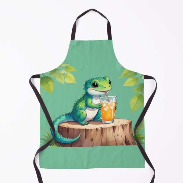Item preview, Lizard Drinking Tea designed and sold by DeloreStudio.