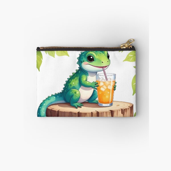 Item preview, Lizard Drinking Tea designed and sold by DeloreStudio.
