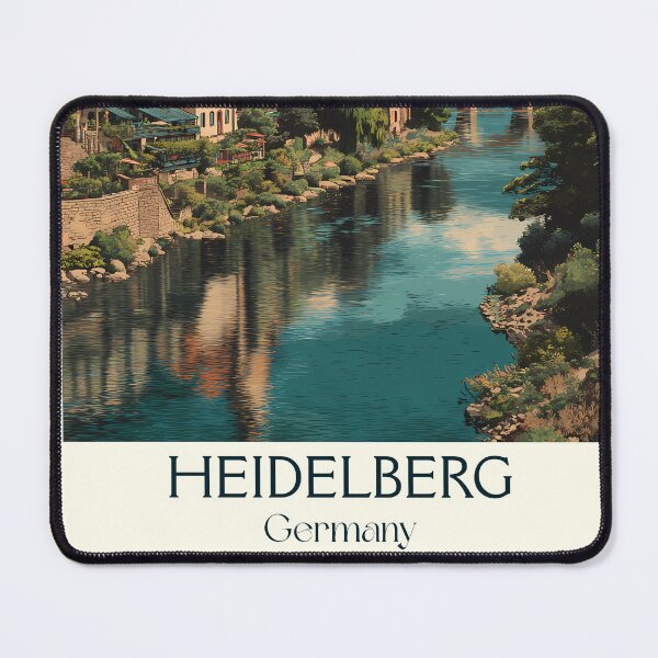 Item preview, Heidelberg Germany Poster – Castle and Old Town Over the Neckar designed and sold by TuncGK.
