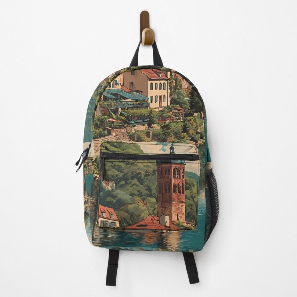 Item preview, Heidelberg Germany Poster – Castle and Old Town Over the Neckar designed and sold by TuncGK.
