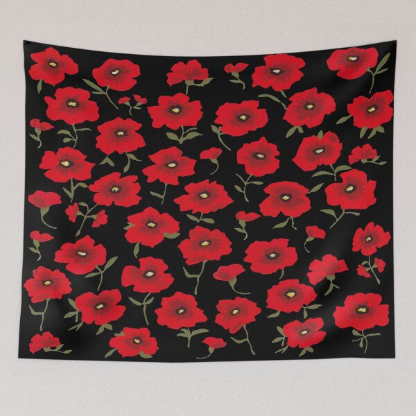 Item preview, Cascading Poppies designed and sold by Notorious CodFather Designer Studio.
