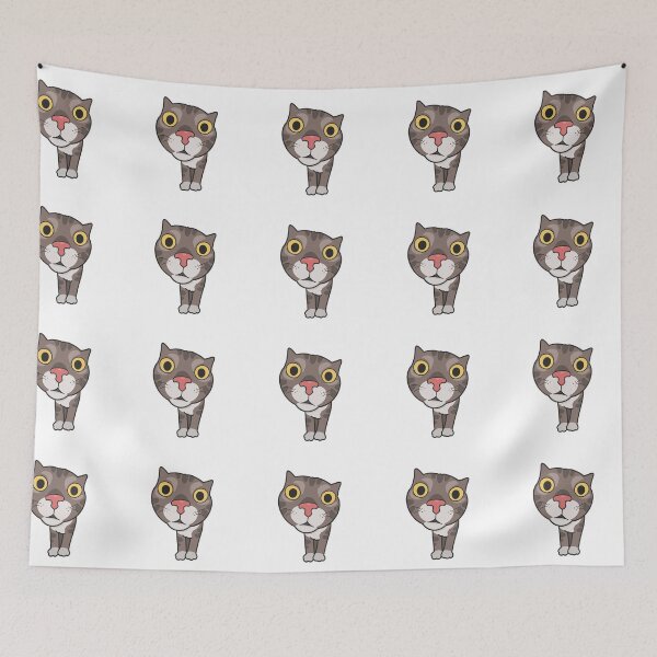 Item preview, Curious Tabby Cat Meme designed and sold by rileylogs.