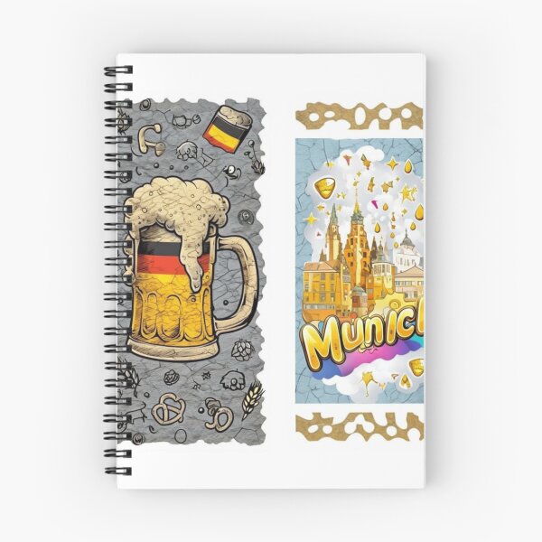 Artikelvorschau, Munich Brew Vibes – Stadtbild-Aufkleber-Explosion, Premium, cool, trendig, bestes Geschenk entworfen und verkauft von Imaginarium of Chaos falcon88 .