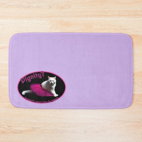 Item preview, Dignity? Haven't Seen Her in Years White Cat in a Pink Tutu designed and sold by AM-Storefront.
