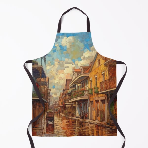 Artikelvorschau, Cyber Orleans Metall-Kunstdruck – Futurismus French Quarter Ölkunst-Stil entworfen und verkauft von GSizzle1.